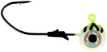 Eagle Claw Lazer Pro-V Eagle Eye Ball Jighead - 3 Pack - Chartreuse Tiger Glow