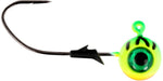 Eagle Claw Lazer Pro-V Eagle Eye Ball Jighead - 3 Pack - Firetiger