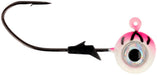 Eagle Claw Lazer Pro-V Eagle Eye Ball Jighead - 3 Pack - Pink Tiger Glow
