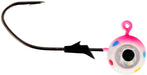 Eagle Claw Lazer Pro-V Eagle Eye Ball Jighead - 3 Pack - Pink Wonder Bread Glow