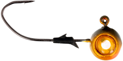 Eagle Claw Lazer Pro-V Eagle Eye Ball Jighead - 3 Pack - Walleye