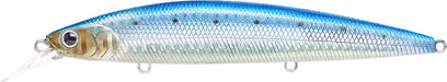 Lucky Craft Saltwater Surf Pointer 115MR (CIF) Medium Running Sinking Jerkbait - 4.5 Inch Super Glow Blue-Pink Sardine