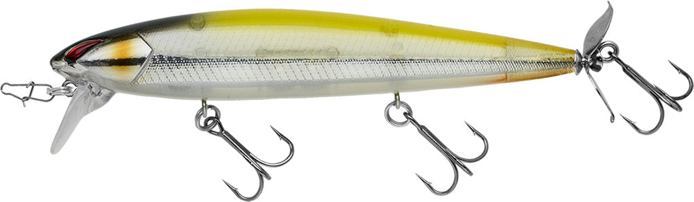Nories Laydown Minnow Wake Prop Plus Topwater Walker/Prop Bait - 4.5 Inch