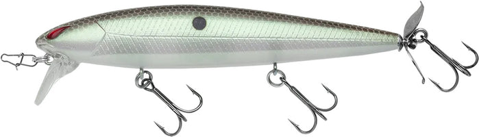 Nories Laydown Minnow Wake Prop Plus Topwater Walker/Prop Bait - 4.5 Inch