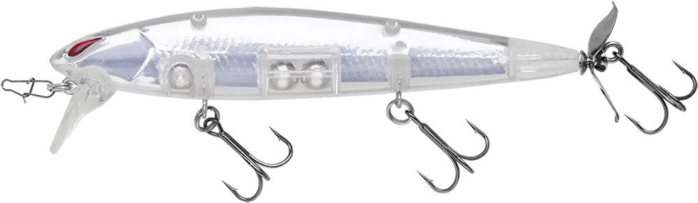 Nories Laydown Minnow Wake Prop Plus Topwater Walker/Prop Bait - 4.5 Inch