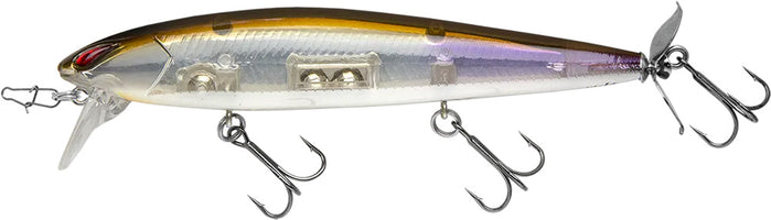 Nories Laydown Minnow Wake Prop Plus Topwater Walker/Prop Bait - 4.5 Inch