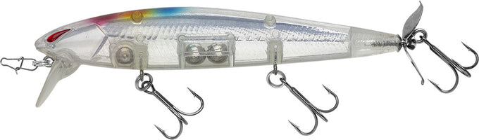 Nories Laydown Minnow Wake Prop Plus Topwater Walker/Prop Bait - 4.5 Inch