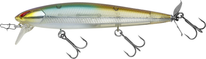 Nories Laydown Minnow Wake Prop Plus Topwater Walker/Prop Bait - 4.5 Inch