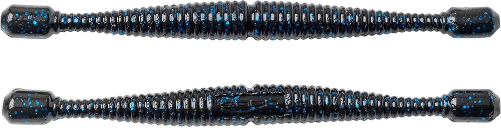 SPRO Wacky Snack Stickbait - 5.25 Inch Black Blue Flake
