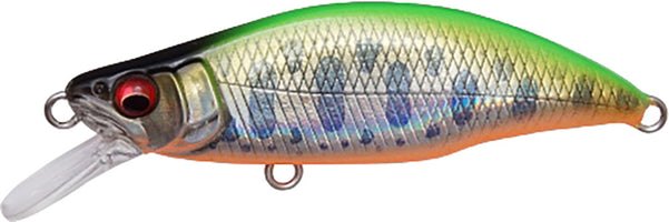 Megabass Great Hunting GH51 Humpback Fast Sinking Trout Minnow - 2 Inch - LZ Lime Back OB