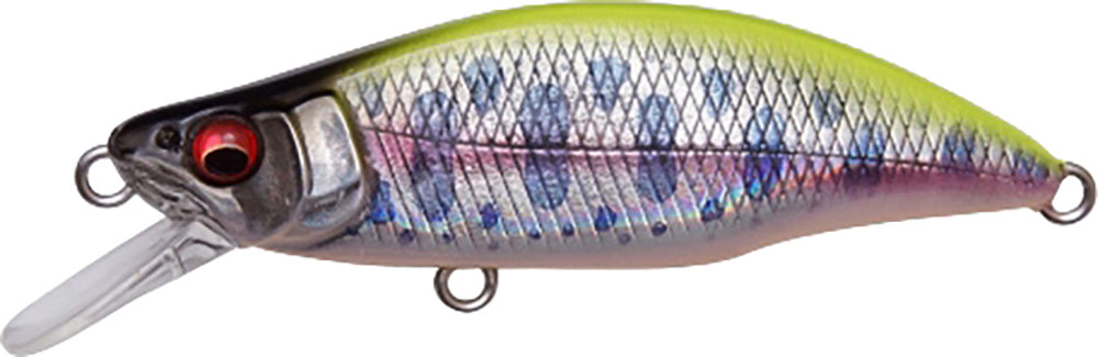 Megabass Great Hunting GH46 Humpback Fast Sinking Trout Minnow - 1.8 Inch - LZ Chart Back Yamame