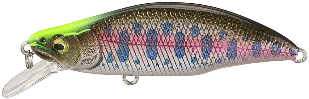 Megabass Great Hunting GH64 Humpback Fast Sinking Trout Minnow - 2.5 Inch - AL Indicator Yamame