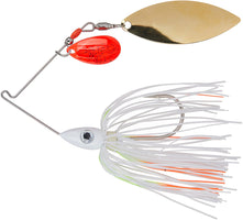 Nichols Lures Pulsator Kicker Series Tandem Colorado Willow Spinnerbait - 1/2 oz - Coleslaw - Red/Gold Blades