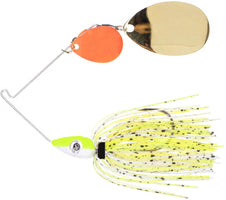 Nichols Lures Pulsator Kicker Series Tandem Colorado Willow Spinnerbait - 1/2 oz - Spot Killer - Red/Gold Blades