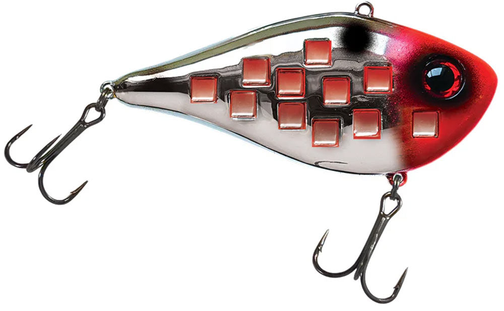 Reef Runner Flash Shad Lipless Crankbait - 2.25 Inch - Chrome Bloody Nose