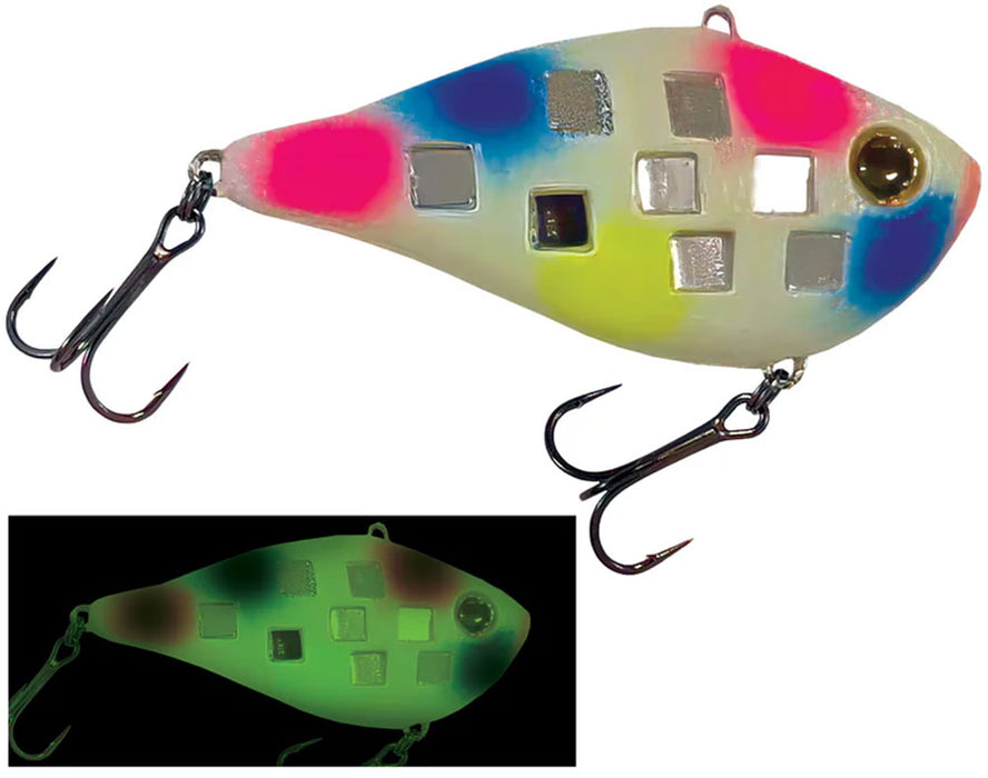 Reef Runner Flash Shad Lipless Crankbait - 2.25 Inch - Glw Wonderbread