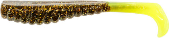 Z-Man ElaZtech Swimmin' Trout Trick Paddle Tail Swimbait - 3.5 Inch - Rootbeer Chartreuse
