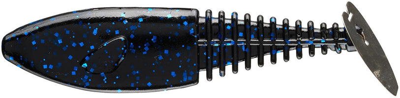 Gambler EZ Shaker Swimbait - 4 Inch Black Blue Tail