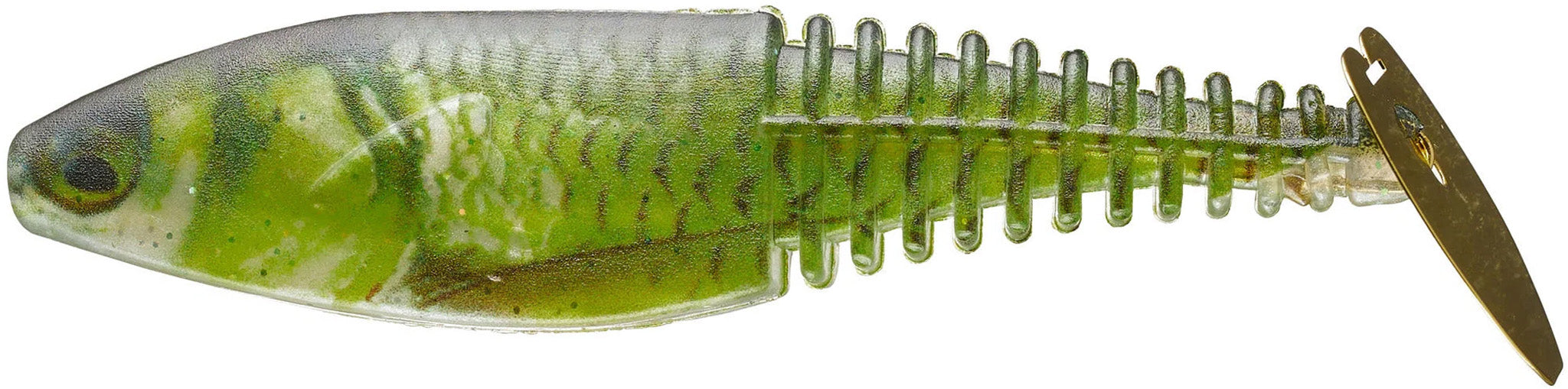 Gambler EZ Shaker Swimbait - 4 Inch - Gold Shiner
