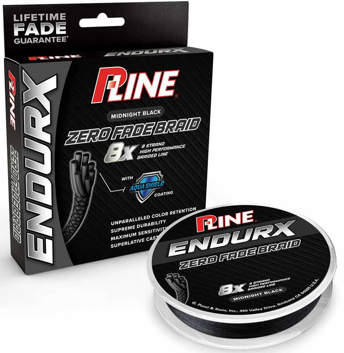 P-Line EndurX No Fade Midnight Black Braid - 150 Yard Spools