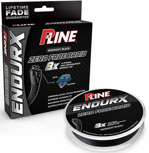 P-Line EndurX No Fade Midnight Black Braid - 300 Yard Spools