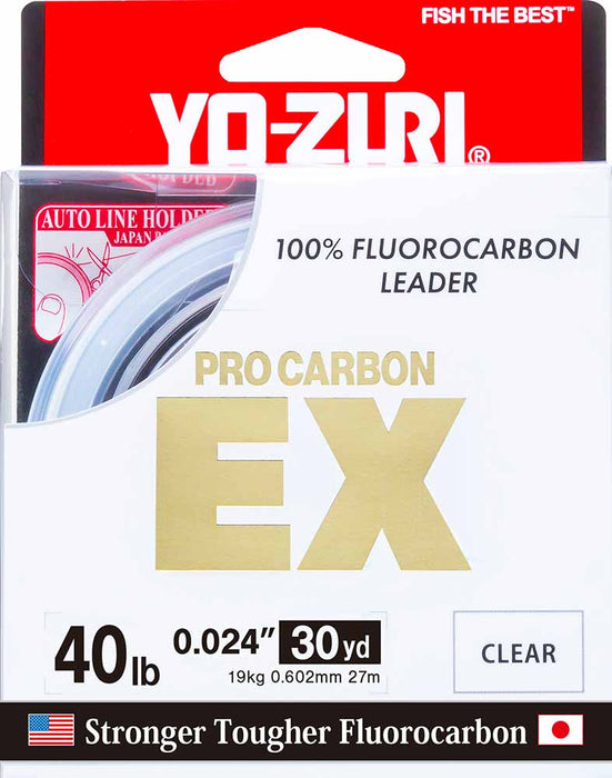 Yo-Zuri Pro Carbon EX Fluorocarbon Leader - 30 Yard Spools