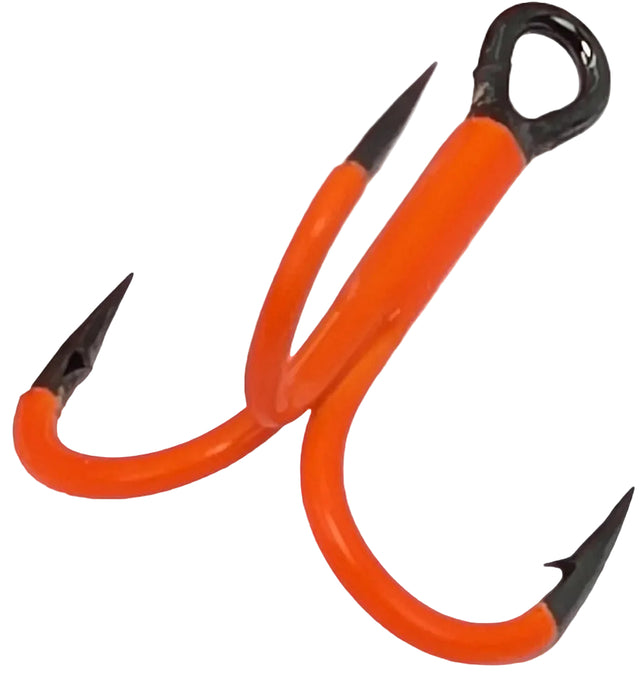 Gamakatsu Fluorescent Series Round Bend Treble Hooks