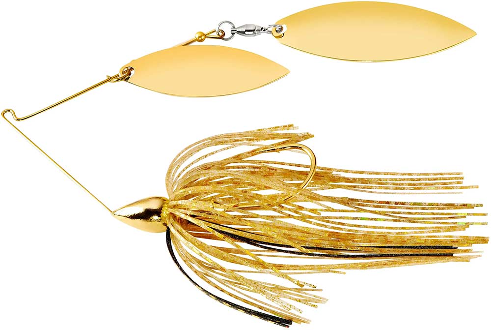 War Eagle Double Willow Gold Frame Spinnerbait - 1/4 oz