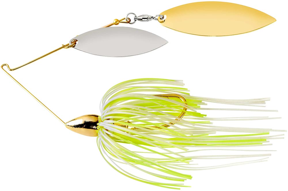War Eagle Double Willow Gold Frame Spinnerbait - 1/4 oz