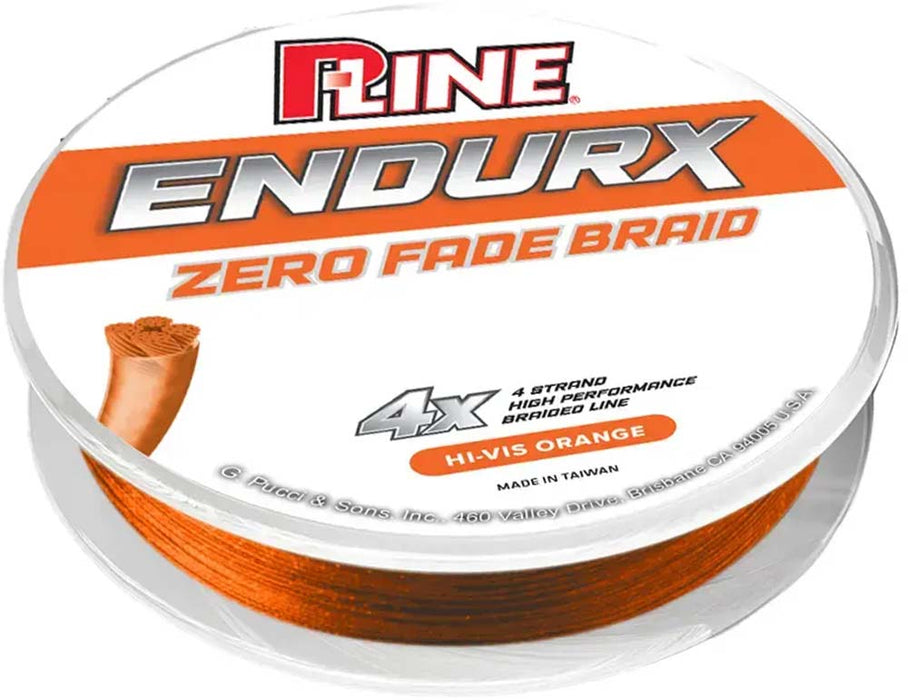P-Line EndurX No-Fade 4 Carrier High-Vis Orange Braid - 300 Yard Filler Spools