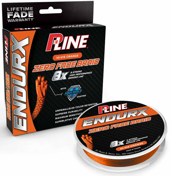P-Line EndurX No-Fade High-Vis Orange Braid - 150 Yard Standard Spools