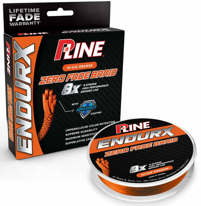 P-Line EndurX No-Fade High-Vis Orange Braid - 300 Yard Filler Spools