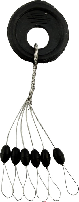 Departure Outdoors Rubber Bobber and Weight Stops - 24 Count