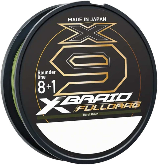 Daiwa X-Braid X9 Fulldrag Marsh Green Braid Filler Spool - 330 Yards