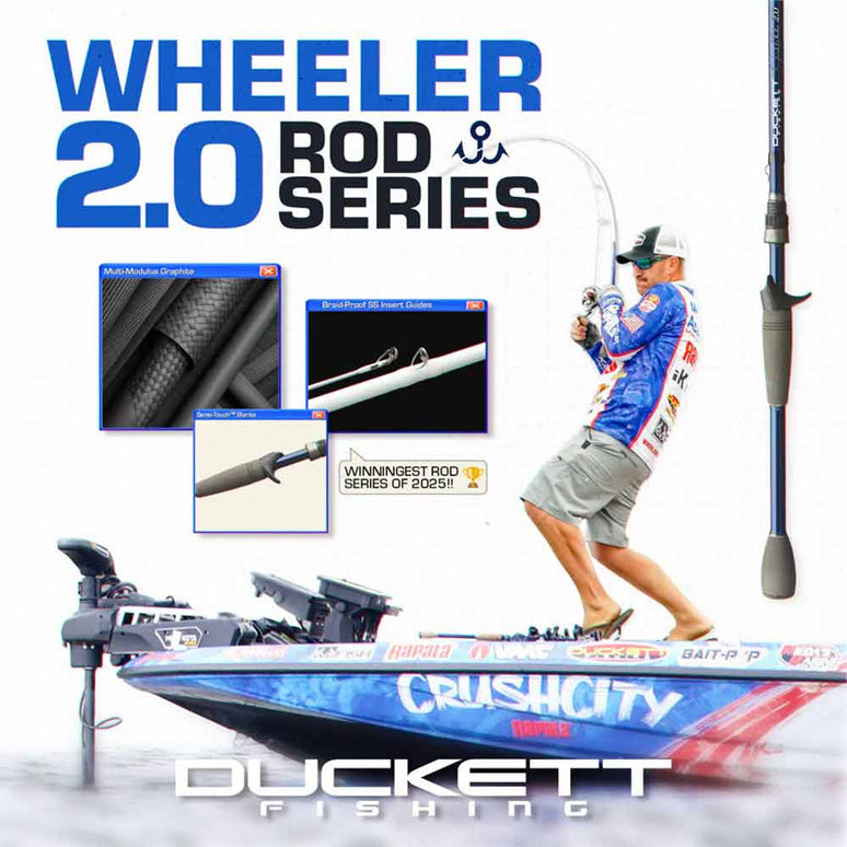 Duckett Fishing Jacob Wheeler Signature Series Casting Rods — Discount Tackle