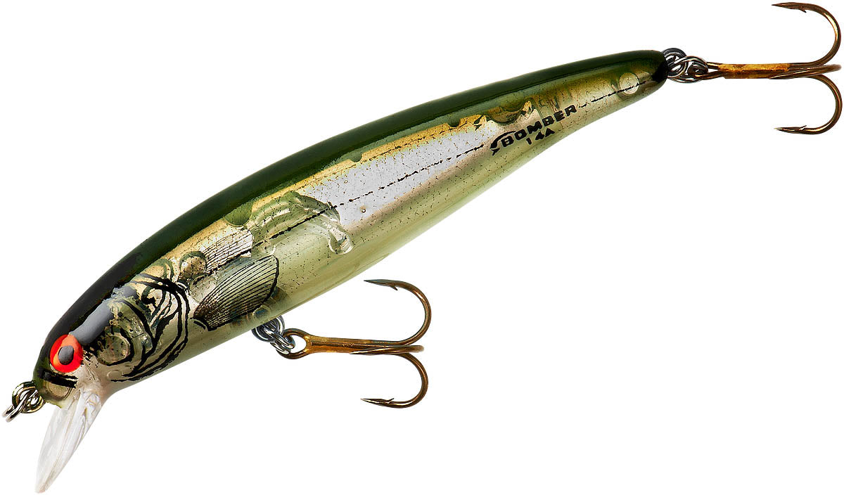 boing fishing lure Bomber Long A Jerkbait Flex silicone skirt create a visual profile that is much easier for fish to track in the dark Bomber Saltwater Grade Long Shot