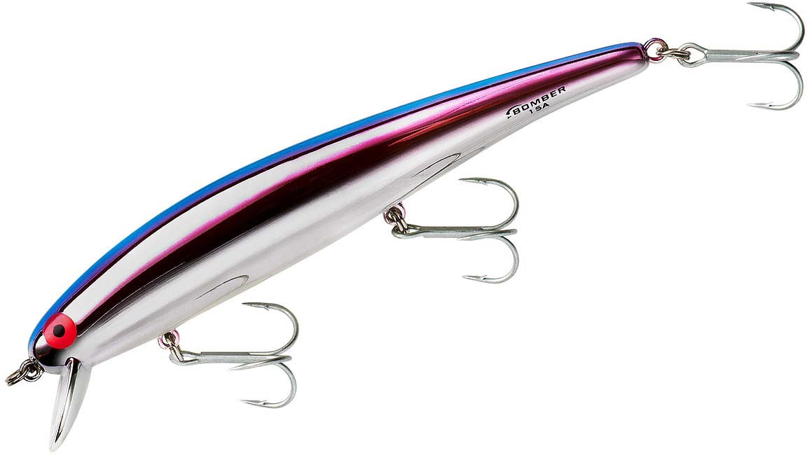 Bomber 15A Long A Silver Prism Blue Back