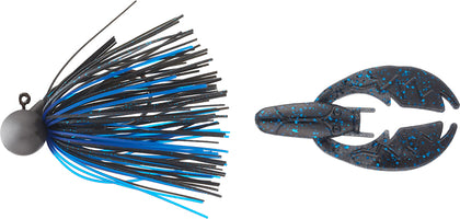 Keitech Tungsten Model II Football Jig & NetBait Tiny Paca Chunk Combo