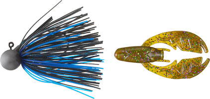 Keitech Tungsten Model II Football Jig & NetBait Tiny Paca Chunk Combo