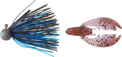 Keitech Tungsten Model II Football Jig & NetBait Tiny Paca Chunk Combo