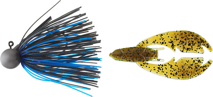 Keitech Tungsten Model II Football Jig & NetBait Tiny Paca Chunk Combo