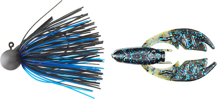 Keitech Tungsten Model II Football Jig & NetBait Tiny Paca Chunk Combo