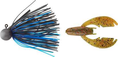 Keitech Tungsten Model II Football Jig & NetBait Tiny Paca Chunk Combo