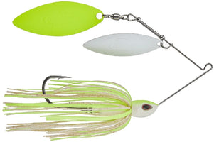 White Chartreuse/White + Chartreuse Double Willow Style, 3/8 oz