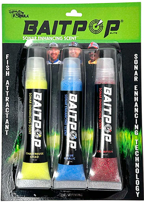 BaitPop Elite Sonar Enhancing Scent With Sparklscales Pro Packs - 3 CT