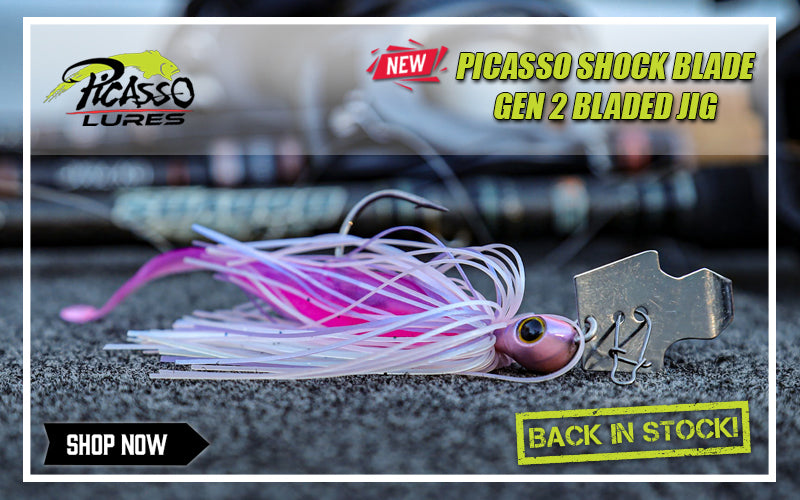 Shop all the latest fishing tackle from Picasso Fishing including the new Shock Blade Gen 2