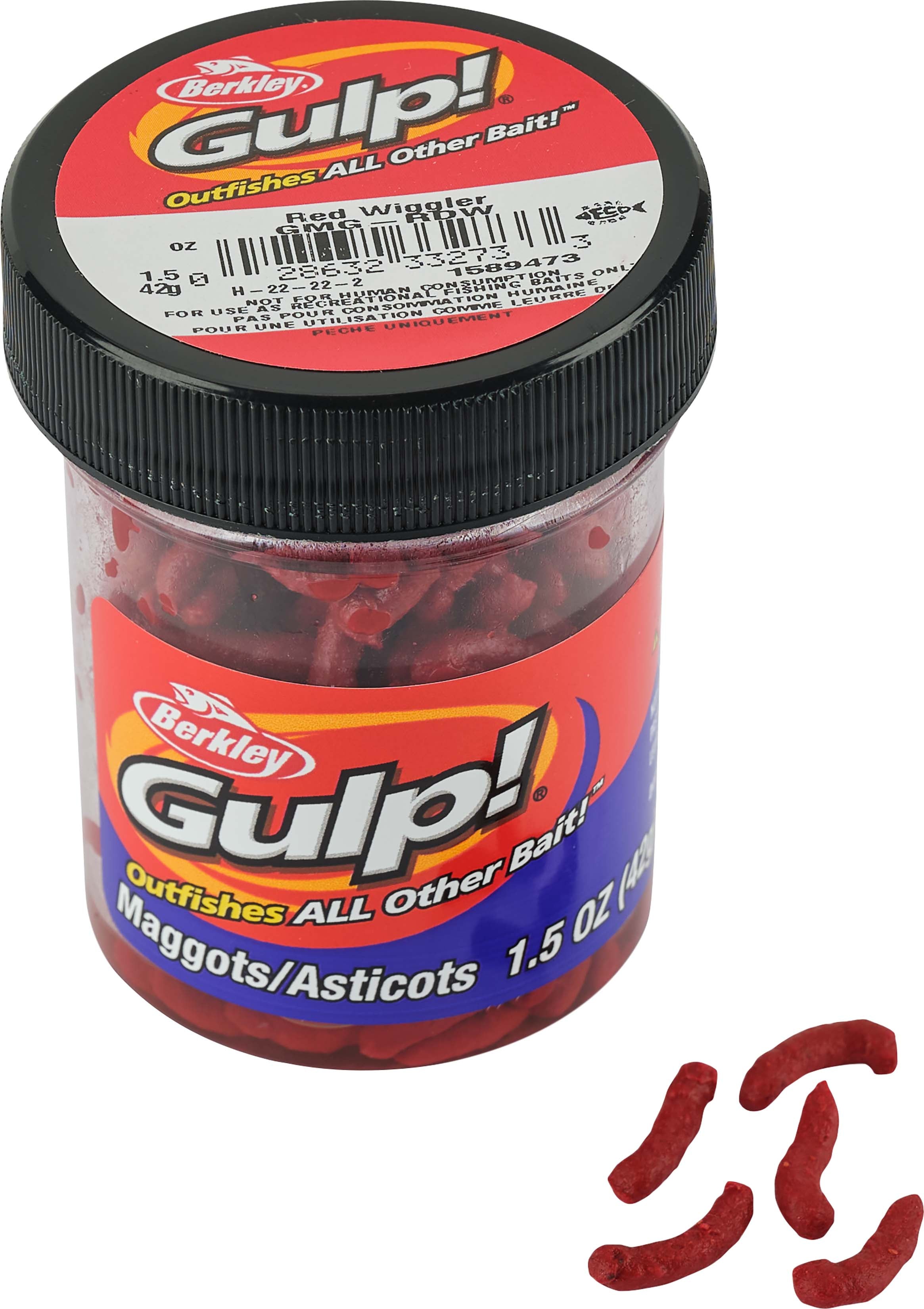 Berkley Gulp! Maggot 1.5 oz. Jar Red Wiggler