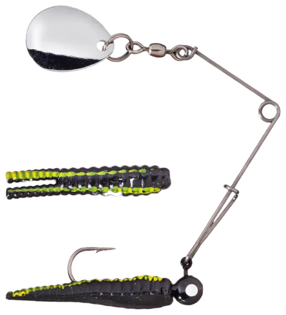 fishing beetle lures Sparkle Jig Spin 1/4oz / 01 (Clear/Glitter) but none have ever matched the action and simplicity of Johnsons original Beetle Spin Johnson Beetle Spin Nickel Blade