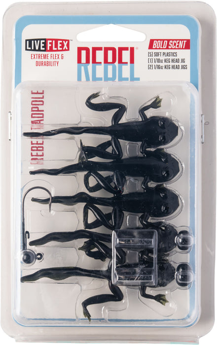 Rebel Tadpole Soft Plastic Toad Kit - 2.5 Inch