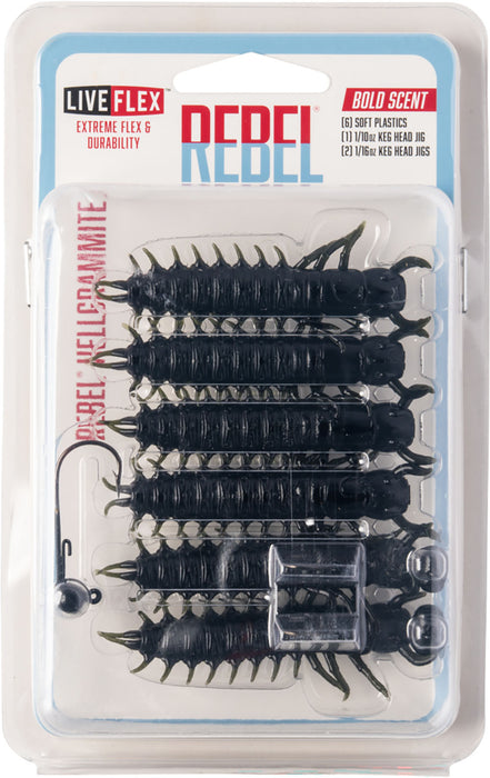 Rebel Hellgramite Creature Bait Kit - 2.5 Inch